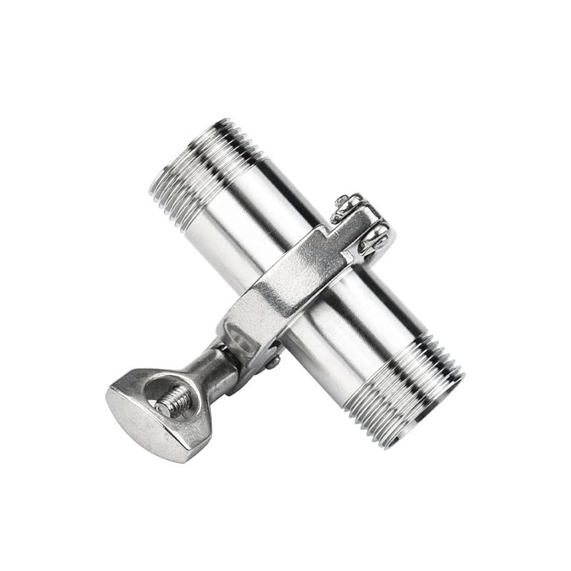 Adapter tulejkowy z gwintem Tri Clamp ze stali nierdzewnej SS304 z łącznikiem rurowym z uszczelką silikonową(DN50 x Ferrule 77.5)