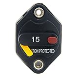 ZOOKOTO 15A Circuit Breaker Fuse Inverter with Manual Reset Button for Auto Truck RV Marine Trailer...