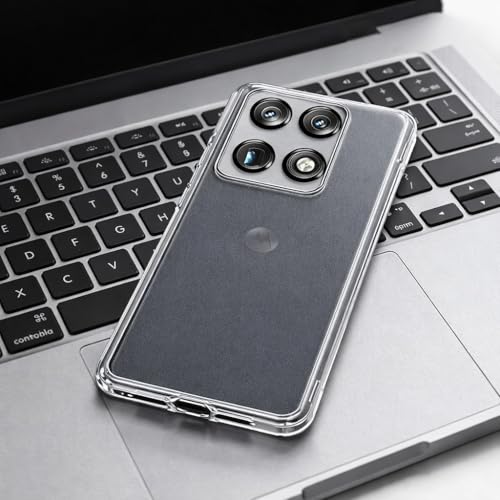 Image of Amazon Brand - Solimo Mobile Cover Compatible with Motorola Signature 5G (Soft & Shockproof Back Case with inbuilt Cushioned Edges), Clear