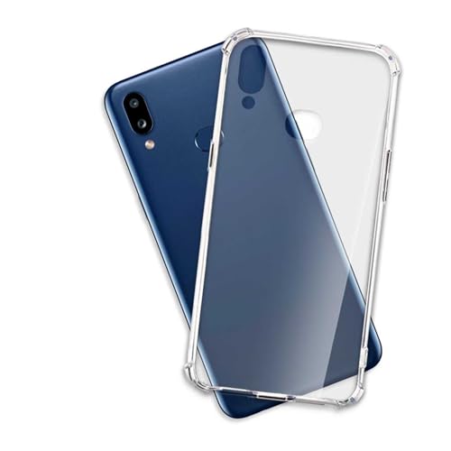 mtb more energy® Funda Crystal Armor para Samsung Galaxy A10s (SM-A107, 6.2'') - Tapa Dura & Bordes Suaves - Esquinas reforzadas - Carcasa Anti Shock Cover Case Estuche