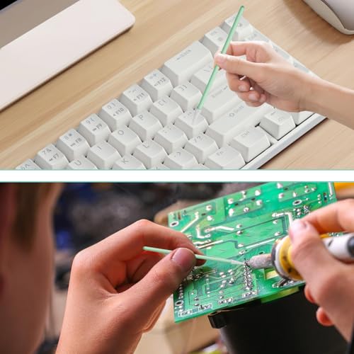 200 Stück Wattestäbchen Reinigungsstäbchen, Schaumstoffspitzen Reinigungstupfer,Mehrzweck-Schaumstofftupfer Set,SchaumreinigungsstäBchen für Kamera Tintenstrahldrucker Druckkopf Optische Ausrüstung