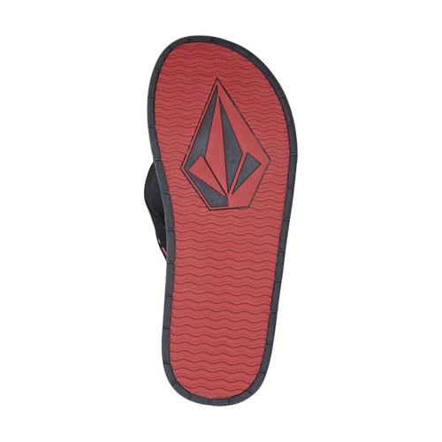 Volcom Jack Robinson sandales noir/rouge confortables pour marcher - 2