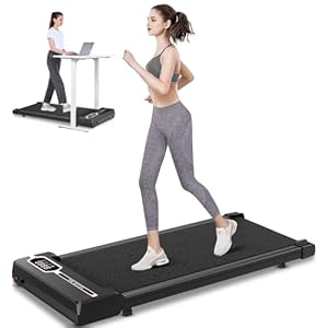 Walking Pad Treadmill 2 in 1 Under Desk Treadmill Portable for Office Home Wide Running Belt Remote Control LED Display 300 Lb Capacity