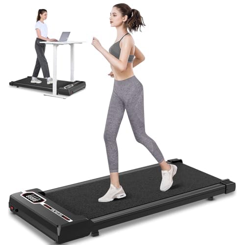 HomeFitnessCode Tapis de Course 3 en 1 Pliable – Tapis de Marche – Walking Pad Électrique, Pente 5%, 8 km/h, Moteur 2.5 HP, Surface Large 40 cm, Télécommande,Écran LCD,Capacité 130 kg