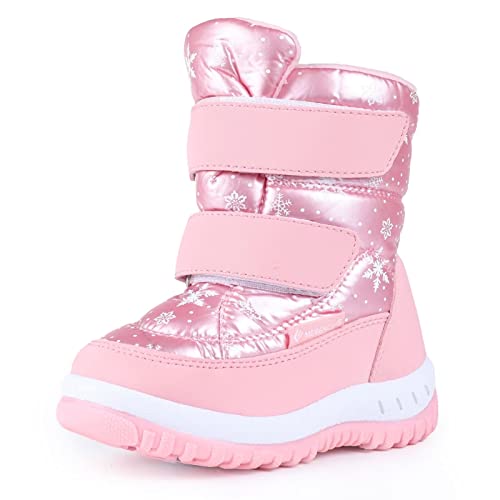 Image of FANTURE Winter Snow Boots for Boy and Girl Outdoor with Fur Lined(Toddler/Little Kids)