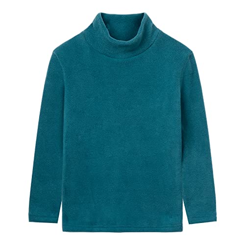 Image of LittleSpring Unisex Boys Girls Polar Fleece Shirt Base Turtleneck Top (2-14 Years)