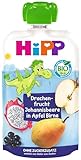 HiPP Bio Quetschie Drachenfrucht-Johannisbeere in Apfel-Birne - Dano Drache (8 x 100g), ab 1 Jahr, 100% Fruchtpüree, ohne Zuckerzusatz, vegan, in bester Bio-Qualität