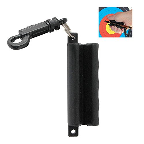 Futaba Hunting Recurve Rubber Bow Arrow Puller - Black 2