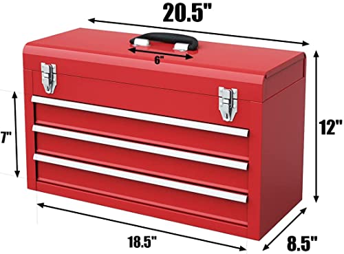 Giantex TL35116 Portable Steel Tool Box thumb #2