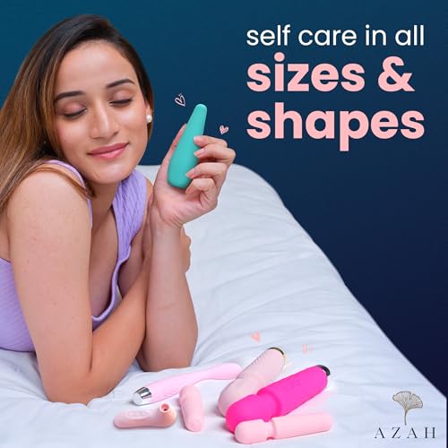 Image of AZAH Massager Machine for Pain Relief | Electric Massager for Relaxation | 10 Vibration Speeds | USB Rechargeable Handheld Massage | Waterproof, Medical Grade Silicone (3 months warranty)