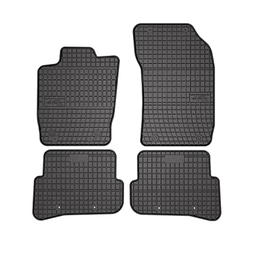 OMAC Gummi Fußmatten kompatibel mit Audi A1 / A1 Sportback 2010-2018 Automatten Schwarz 4X