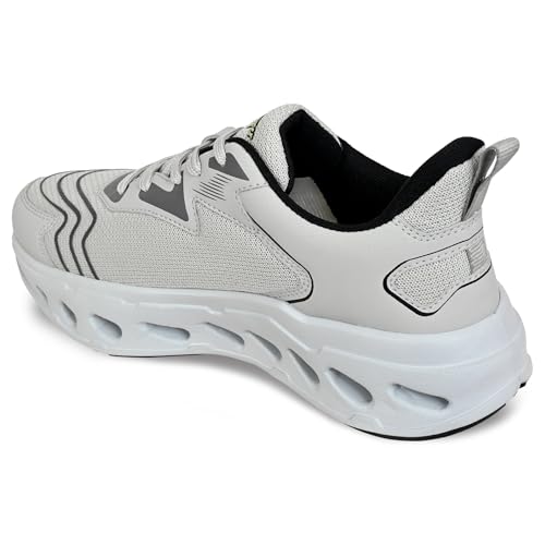 Image of Allen Cooper Training,Men's Lightweight Running Shoes | Breathable Mesh Sneakers with Cushion Comfort & Anti-Slip Sole | Walking, Gym, Training & Daily Wear Sports Shoes(651|TurboBoost|Color Options- Black,Olive,Green,Blue /Size-6,7,8,9,10)