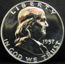 1957 Franklin Half Dollar Proof Like