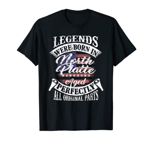 Legends Were Born In North Platte Nebraska Vintage Birthday T-Shirt