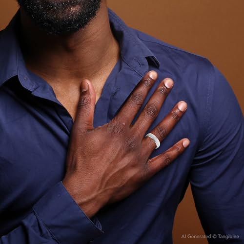 P3 POMPEII3 Mens 950 Platinum 6mm Brushed Wedding Band Ring3