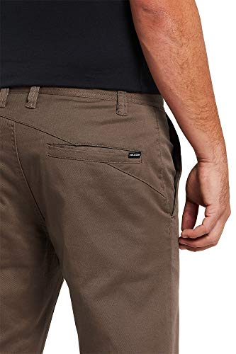 Volcom Men's Frickin Modern Fit Stretch Chino Pant, Mushroom, 34W x 32L - Thumbnail 2
