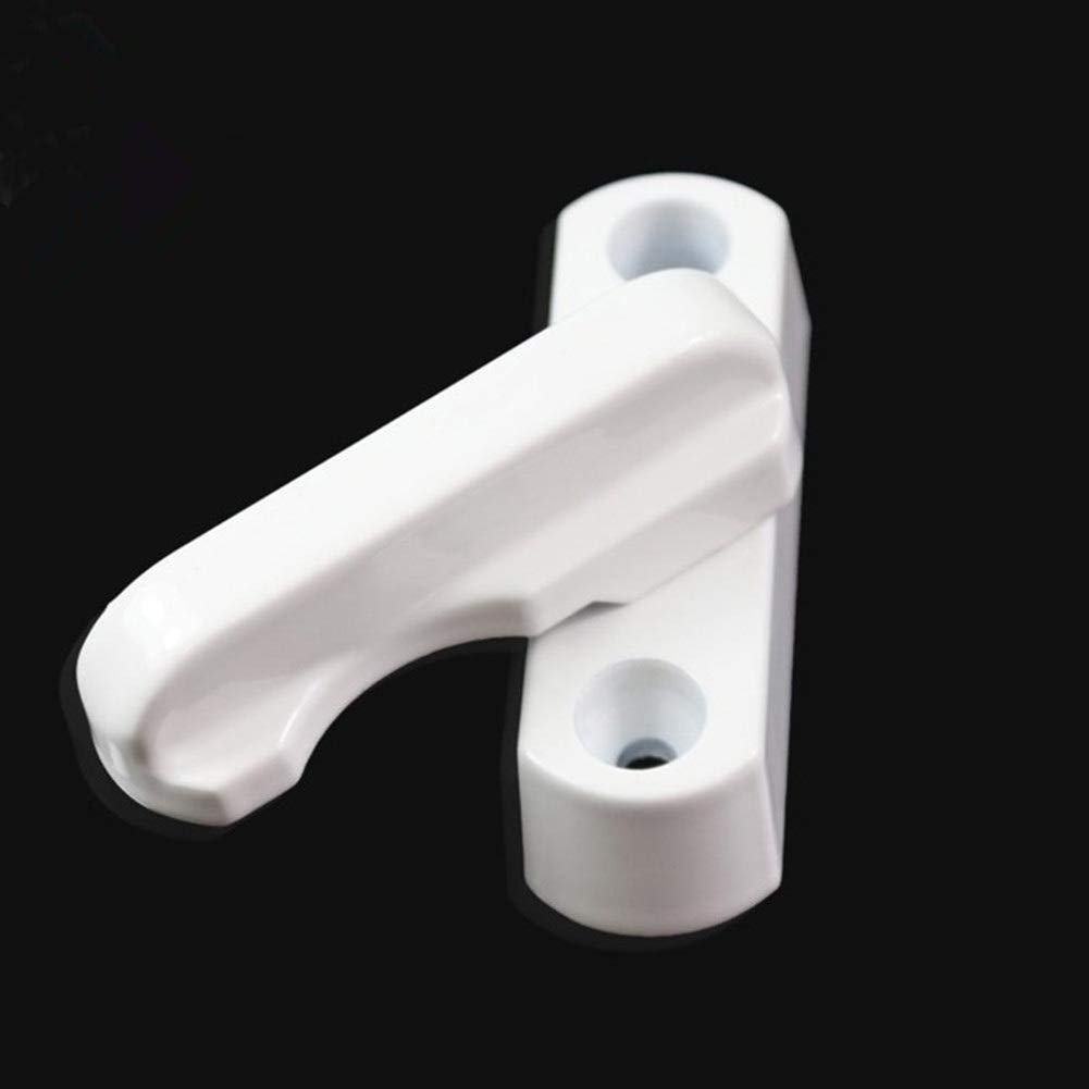 Maniglie per finestre in plastica, cassaforte, Serratura di Sicurezza per Porta a Battente, Leva di Sicurezza, Fermo a Scorrimento S08