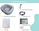 haarwaschbecken für bettlägerige mit integriertem Kissen, Wassertank, Handbrause, haarwaschbecken, haare waschen im bett, haare waschen waschbecken, haarwaschbecken für bett, mobiles haarwaschbecken