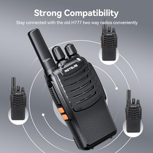 Image of Retevis H-777 Walkie Talkies with Mic, Adults 2 Way Radios Long Range Rechargeable, License-Free, Crystal Audio, for School Work Construction Site(10 Pack)