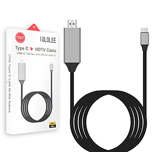 IULONEE USB C to HDMI Cable Type C to HDTV Adapter 4K@60Hz 2M Compatible with Samsung,Huawei,Dell XPS,etc (2 M, Black)