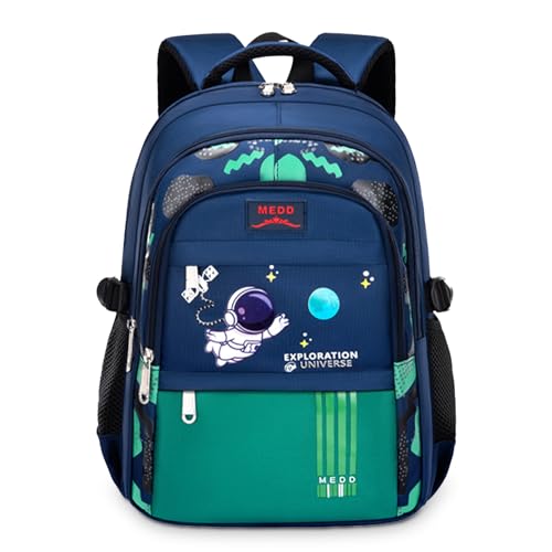 IvyH Sac à Dos pour Enfant Cartable Garçon Primaire Sac Ecole Garçon de Grande Capacité et Imperméable, Sac D'école Ergonomique pour Enfants 6 8 10...
