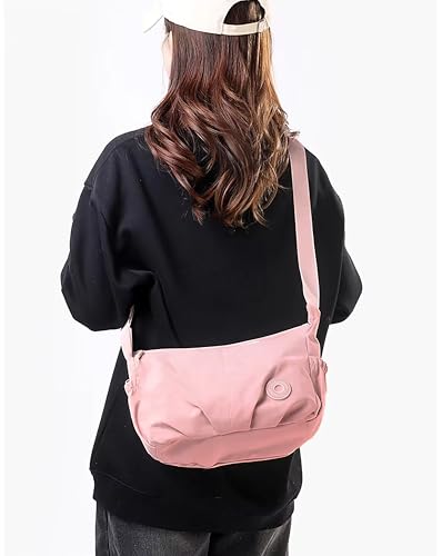 Image of WildHorn Nylon Sling Bag for Women | Lightweight Crossbody Shoulder Bag with Zipper Closure & Adjustable Strap | Casual Travel Handbag for Daily Use | Ethically Crafted
