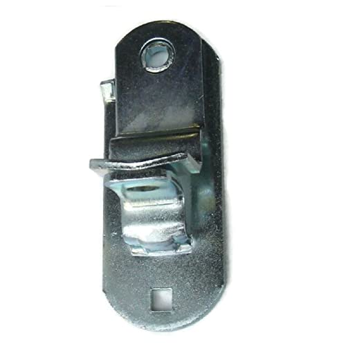 Image of 2 Pieces Cargo Trailer Door HASP Barlock Handle Keeper Padlock Race Car / 2 inch wide x 5-1 /16 inch, Holes 3 /8 inch Diameter, 4 inch Center