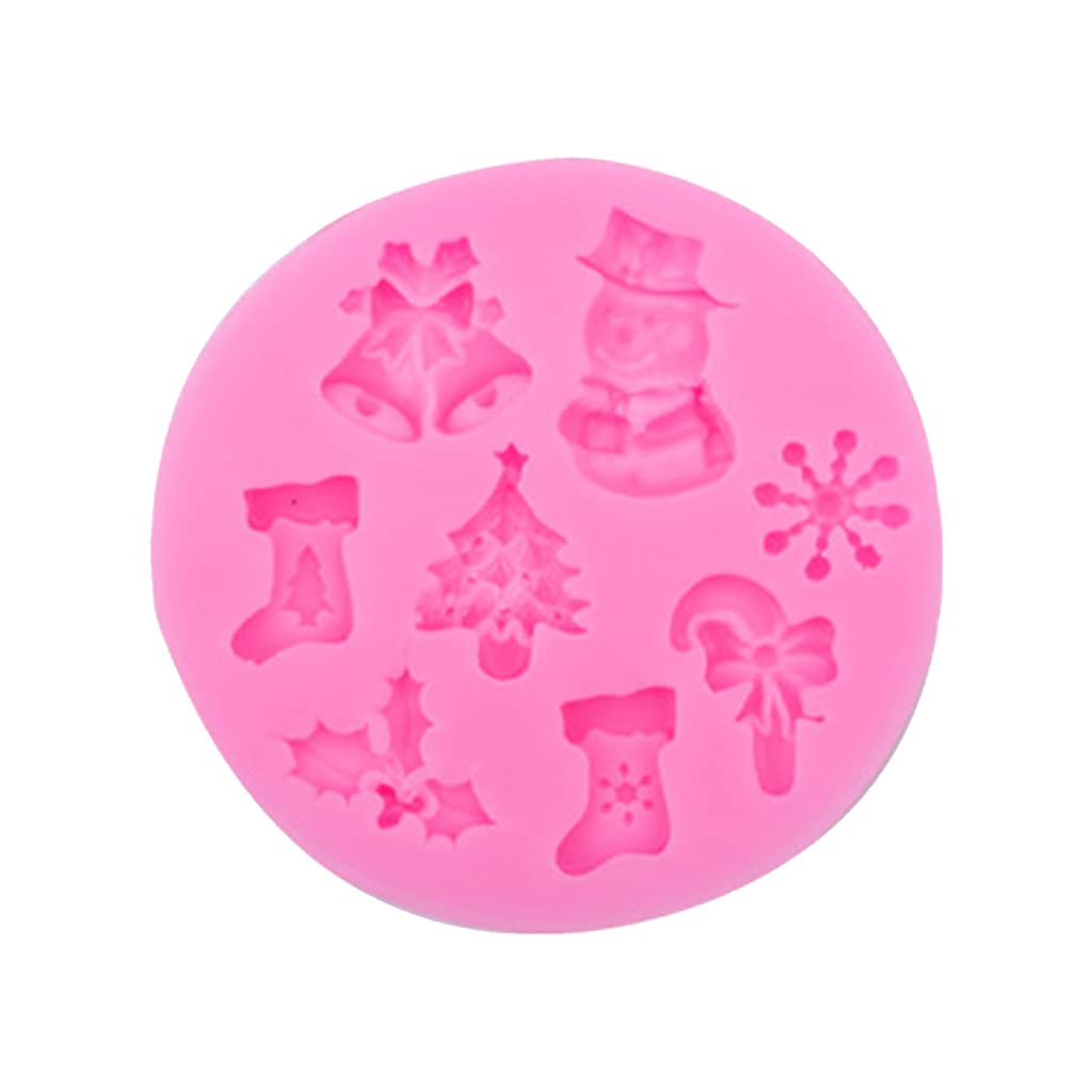 NVOQILIN Silicone Chocolate Silicone Fondant Molds Candy Theme Baking for Christmas Day Baking Fondant Molds for Cake Decorating