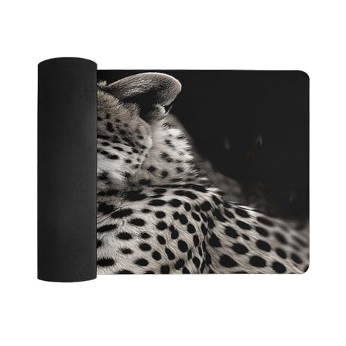 Alfombrilla Cheetah Desk Mat grande antideslizante de goma miniatura 3