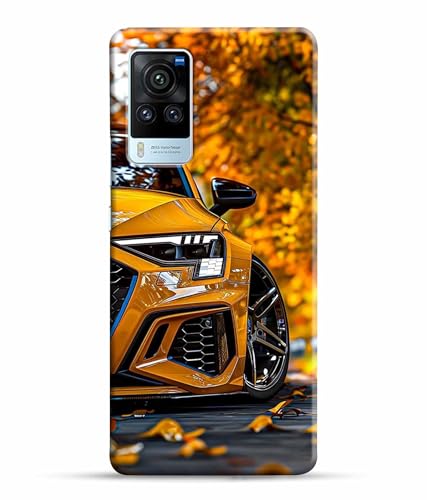 Image of Racing Car Rider Printed Hard Back Case Cover & Compatible for Vivo X60 Pro 5G | Vivo X60 Pro | V2046 (Multicolor) - D1815