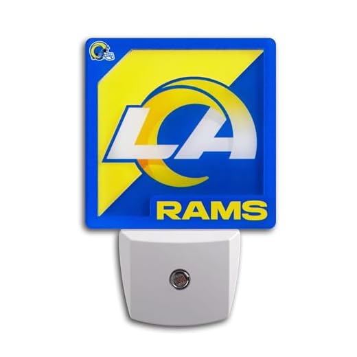 YouTheFan NFL Los Angeles Rams Logo Series Nite Light