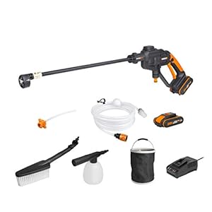 WORX WG620E.4 18V (20V Max) Cordless Hydroshot Portable Pressure Cleaner Kit with 2 Batteries