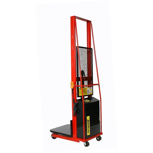 Wesco Lexco Power Lift Stackers With Optional Power Drive - 24X24" Platform - 5-3/4-80" Lift Height - Power Lift With Power Drive