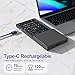 Yeemie Foldable Bluetooth Keyboard with Numeric Keypad for Travel, Portable Folding Wireless Bluetooth Keyboard with Numpad for iPad iPhone Android Smartphone Tablet Laptop PC, Sync up to 3 Devices