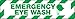 EMERGENCY EYE WASH (W/GRAPHIC)