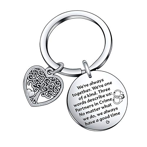 De&ai Best friend Birthday keychain inspirational gift for friens Friendship gift cousin key chain for best friend key chain Girlfriend Sister keyring