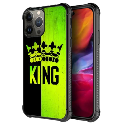 ZHEGAILIAN Case Compatible with iPhone 16 Pro Max,Crown King Cases for Boys/Girls,Fashion Pattern Design Drop Resistant Back Cover Soft TPU Bumper Case Compatible with iPhone 16 Pro Max 6.7inch