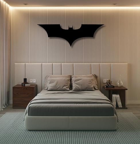 Image of TWIGGY Superhero 6mm MDF Wood Wall Decor Art for Home, Office, or Gaming Room, Gift, Anime (The Dark Knight)