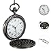 Healvian Engraved Quartz Pocket Watch with Chain Lightweight Stylish Lettering Dial for Women Valentine's Accurate Timekeeping Fashion Accessory