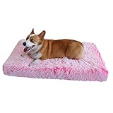 SOONHUA Cama para Perros y Mascotas, Colchón Ortopédico Lavable Con Funda Extraíble, Alfombrilla Reversible Cálida y Fresca, Cojín de Espuma Viscoelástica