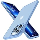 CASEKOO Upgrade Matt Power für iPhone 13 Pro Max Hülle [Militärschutz] Stoßfeste Schutzhülle (Anti-Fingerabdruck) Dünne Griffige Handyhülle iPhone 13 Pro Max Case - Hellblau