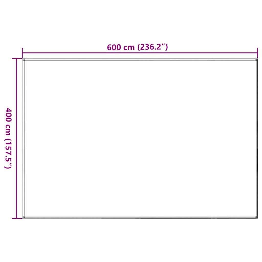 vidaXL Wykładzina do namiotu, antracytowo-biała, 400x600 cm, HDPE