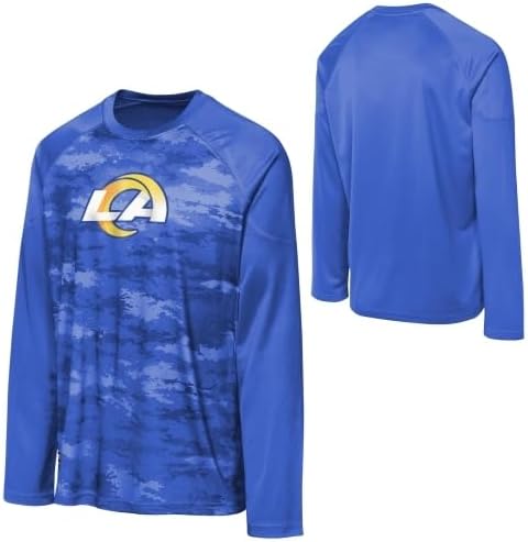 Outerstuff NFL Boys Youth Win Zone Long Sleeve Tee, Comfortable Football Shirt, Stylish Sports Apparel, for Fans