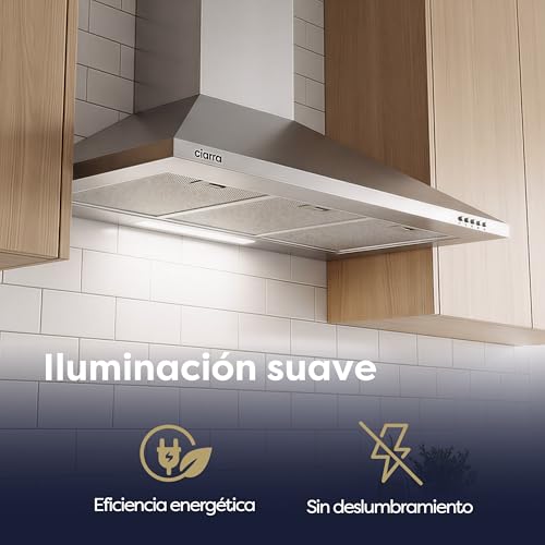 Miniatura 5 de Campana Extractora Para Cocina, De Ciarra, 90 Cm, De Acero Inoxidable