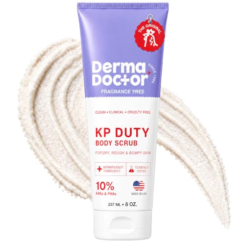 DERMAdoctor KP Bump Eraser Body Scrub, 10% AHAs + PHAs, Rough &amp; Bumpy Skin
