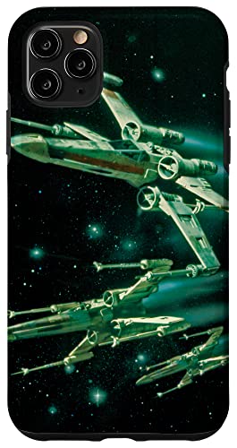 Coque iPhone 11 Pro Max Star Wars X-Wing antichoc noire pour fan de SF