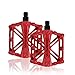 SPFASZEIV Pedały rowerowe z aluminium, pedały rowerowe Cycling/Road Mountain MTB/BMX Bike z super łożyskami, światło Stabilna płyta z antypoślizgowym pedałem do 9/16 cala (5 kolorów)