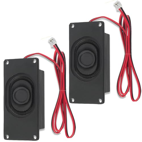 GERUI DFplayer Lot de 2 mini haut-parleurs portables 3 W 8 ohms avec interface JST-PH2.0 mm broches pour carte mère Arduino, projets électroniques DIY et...
