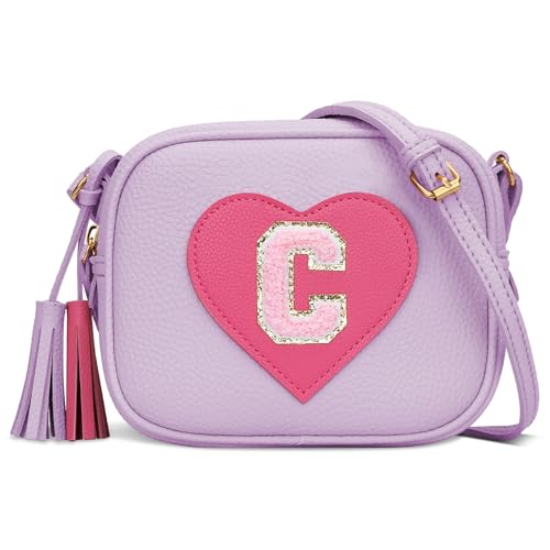 Image of KKXIU Birthday Gifts for Girls Initial Toddler Purse Cute Kids Crossbody Bag