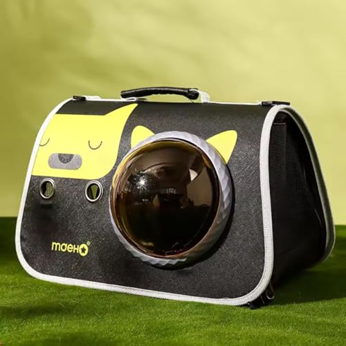 Bolsa Pet Transporte Passeio Viagem Avião Visão Panorâmica Respirável Confortável Ventilada Seguro G